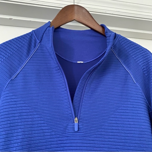 Lululemon Quarter Zip Pullover Long Sleeve Running Shirt Lightweight Jacket Sz 8 - Picture 2 of 6